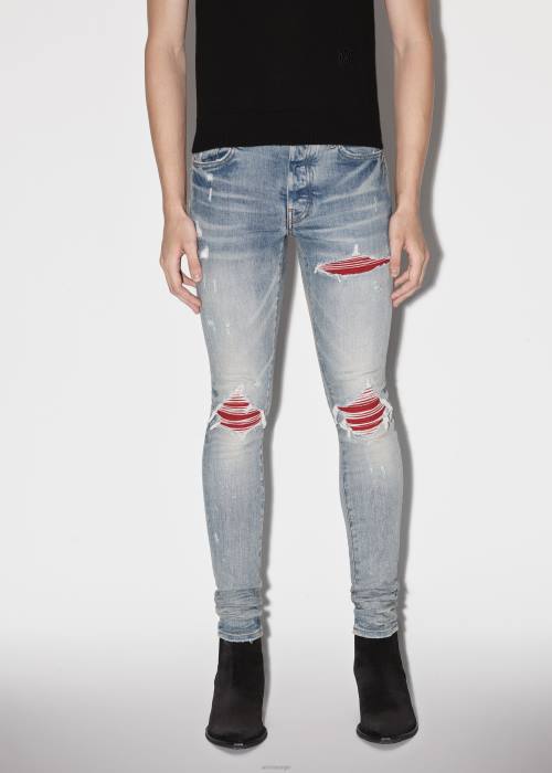 AMIRI menn leire indigo/rød månenyttår mx1 NFBX34