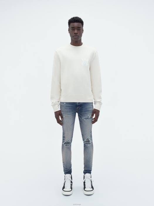 AMIRI menn vintage indigo bandana jacquard mx1 jean NFBX38