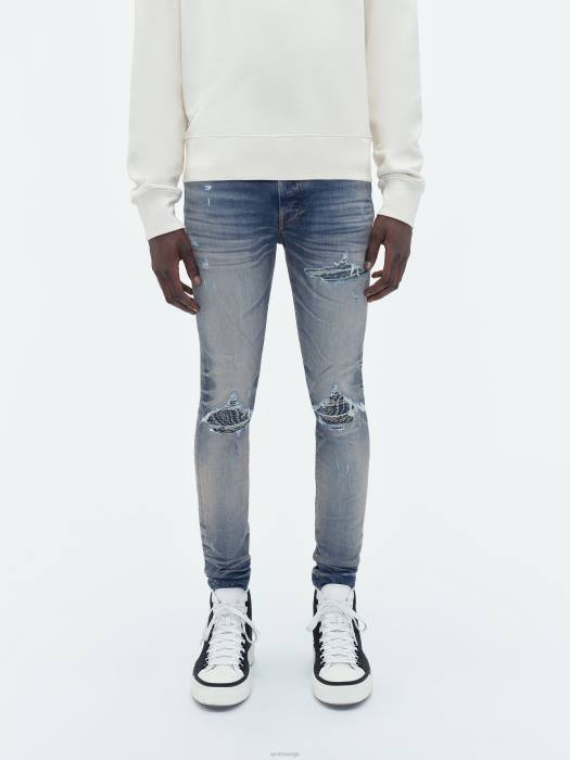 AMIRI menn vintage indigo bandana jacquard mx1 jean NFBX38
