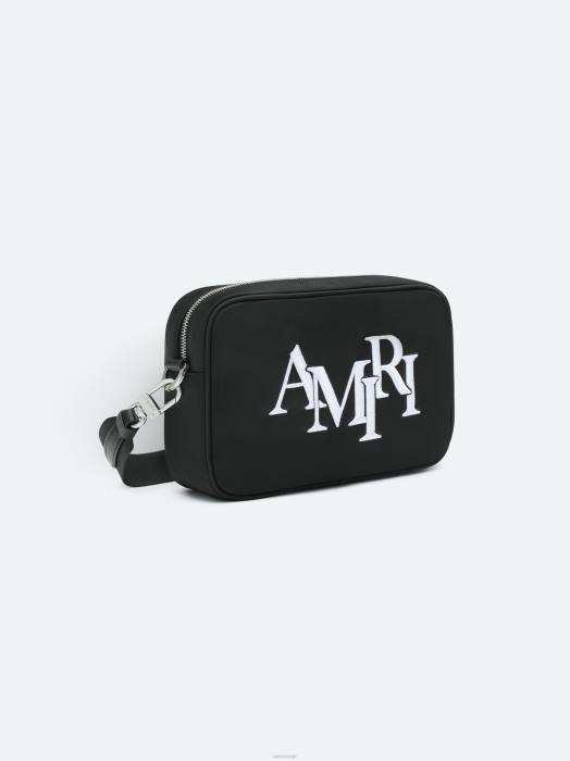 AMIRI unisex svart merke forskjøvet stort kameradeksel NFBX410