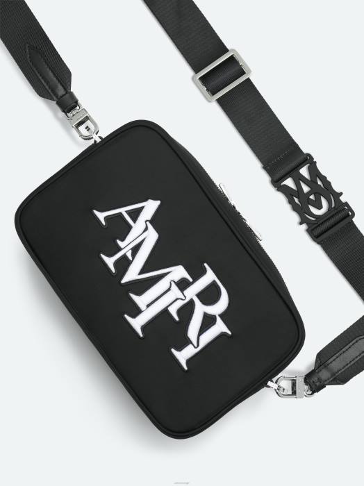 AMIRI unisex svart merke forskjøvet stort kameradeksel NFBX410